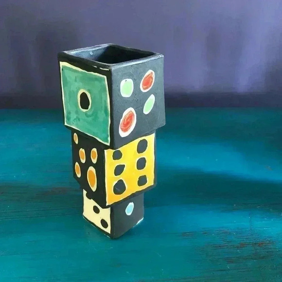 Handmade 3 Piece Cat + Mouse Ceramic Vases - Picture 12 of 15